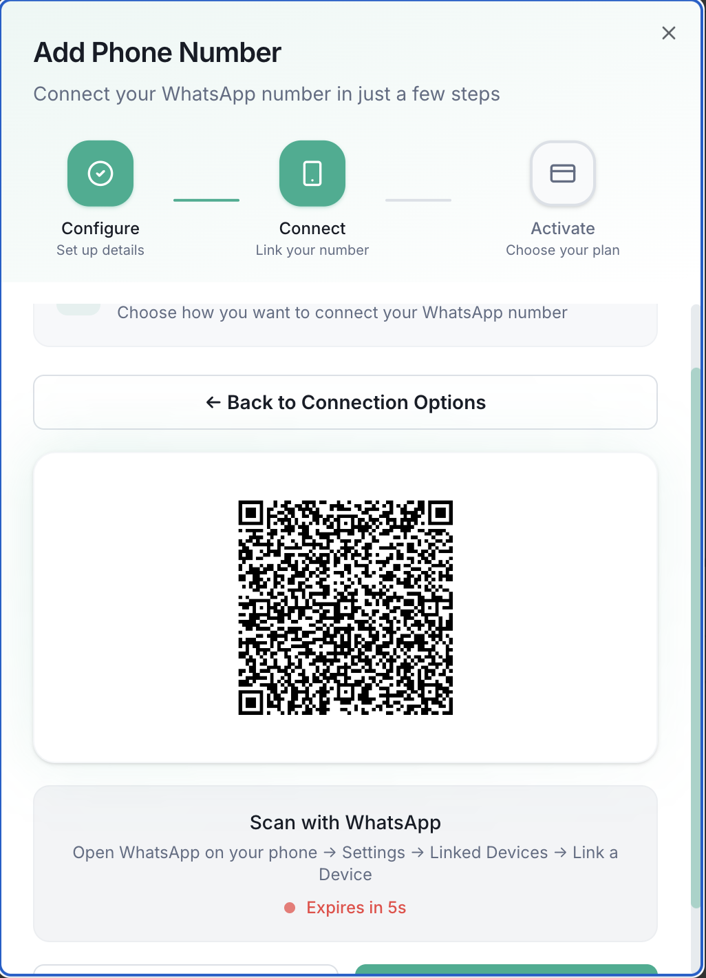 QR Code Scan Complete